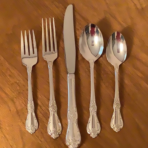 63-Pc Silver Plated Flatware - Picture 2 of 9